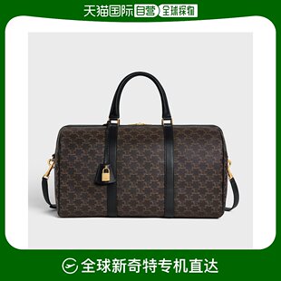 中号标志印花牛皮革旅行包 男士 思琳 欧洲直邮CELINE