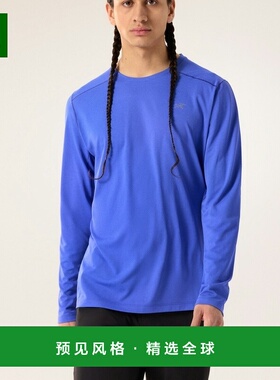 1h可退 欧洲直邮ARC TERYX始祖鸟 CORMAC CREW男士蓝色聚酯纤维T