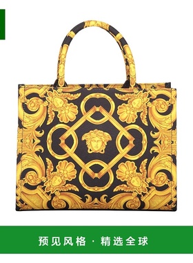 香港直邮Versace 图案单肩包 10145701A10399托特包手提包