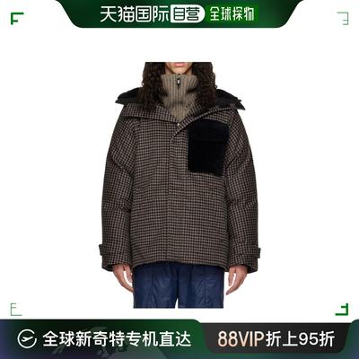 香港直邮Giorgio Armani 徽标羽绒夹克 2WGOC080T03RDF6EQBROWN