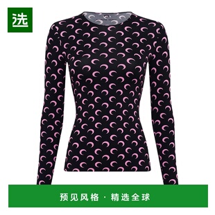 香港直邮MARINE SERRE 女士T恤 WTS006ACJER0001BK90 AW2025