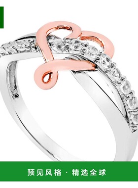 1h可退 【美国直邮】Macy's|女士人造白色蓝宝石（1/3 克拉总重）