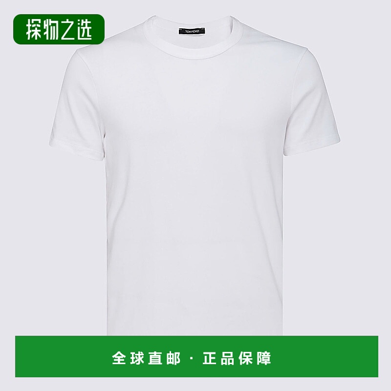 香港直邮Tom Ford 汤姆·福特 男士 and Polos T恤白色T恤 T4M081
