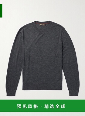 1h可退 香港直邮Loro Piana 诺悠翩雅 男士 Sottile 修身真丝羊绒