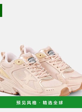 1h可退 香港直邮GOLDEN GOOSE 女士 Lightstar 网纱皮质运动鞋
