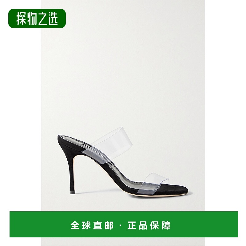 香港直邮MANOLO BLAHNIK 莫罗·伯拉尼克 女士 Scolto 90 PVC 穆