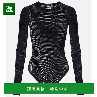 1h可退 香港直邮wardrobenyc 女士 RHW 网织羊毛混纺连体衣