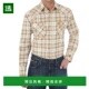 阻燃工作衬衫 1h可退 沙色格子 男士 20X 美国直邮 Wrangler