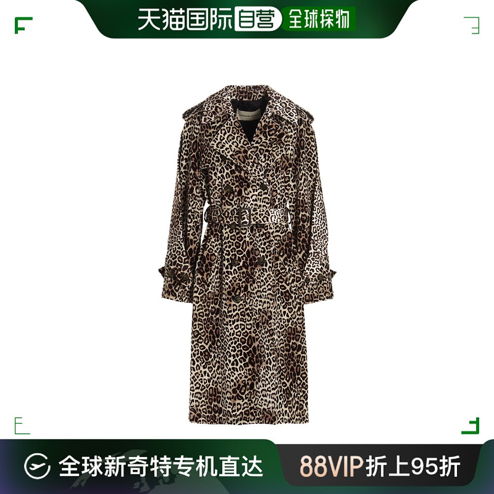 香港直邮Alexandre Vauthier V领风衣 224COA1400LEOPARDMulticol