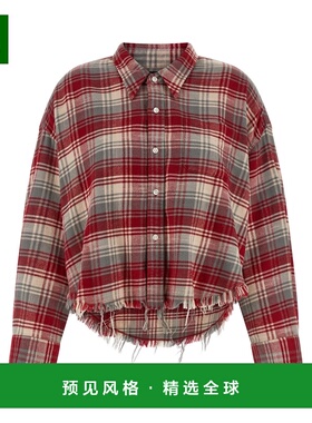 香港直邮R13 女士衬衫 R13WR150R683BREDGREYPLAID SS2026