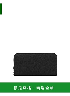 香港直邮Saint Laurent 徽标拉链钱包 687054DTI0E牛皮