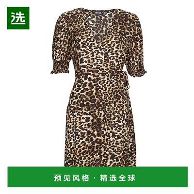 欧洲直邮Pieces 女士 PCTALA 2/4 WRAP DRESS 长连衣裙 多彩