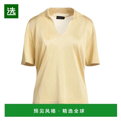 1h可退 【美国直邮】Roberto Collina女士毛衣短袖V领针织连帽女