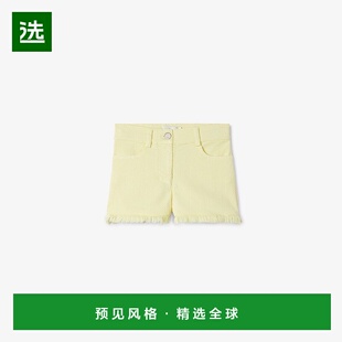 新款 1h可退 儿童黄色棉短裤 芬迪 欧洲直邮FENDI