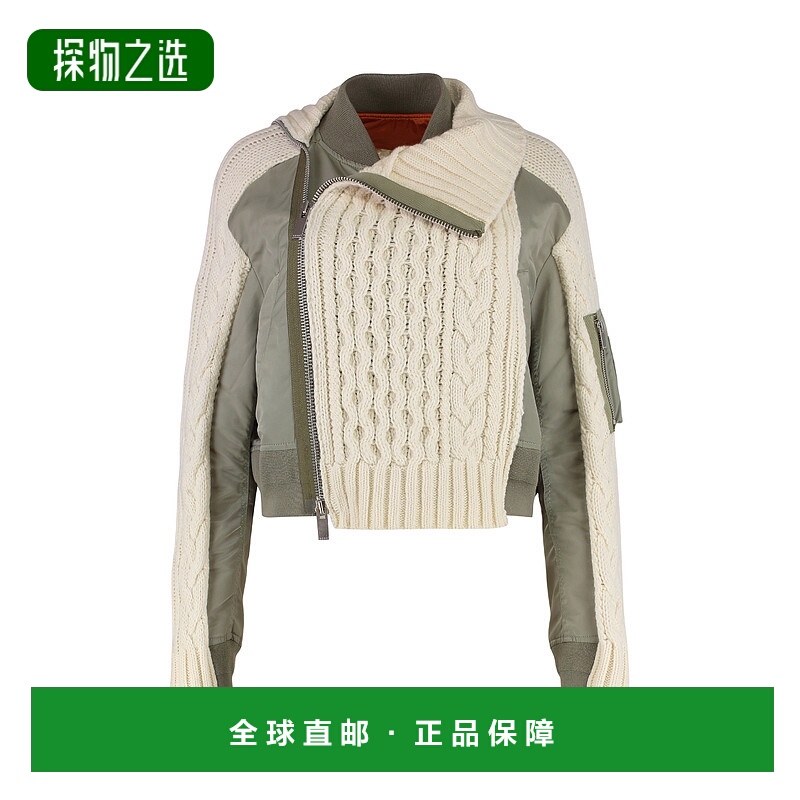 香港直邮Sacai 女士 拼接針織外套 2306811 colorful花色 舒适时