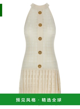 香港直邮BALMAIN 女士连衣裙 GF1R3375KJ360KA SS2026 白色