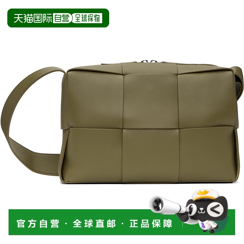 1h可退 香港直邮Bottega Veneta 葆蝶家 男士 卡其色 Arco 相机包