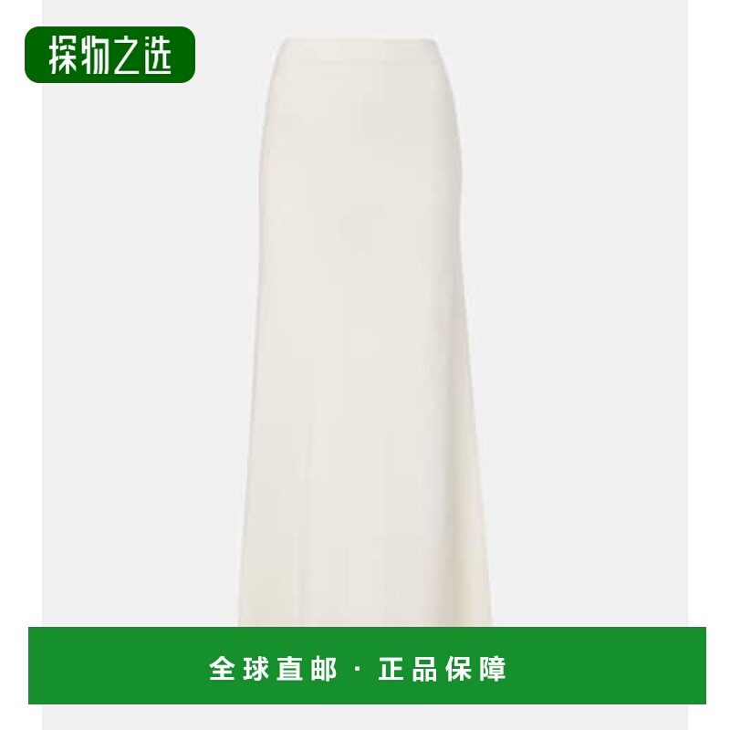 1h可退 香港直邮MaxMara 麦斯玛拉 女士 Dorina 羊绒混纺长款半身