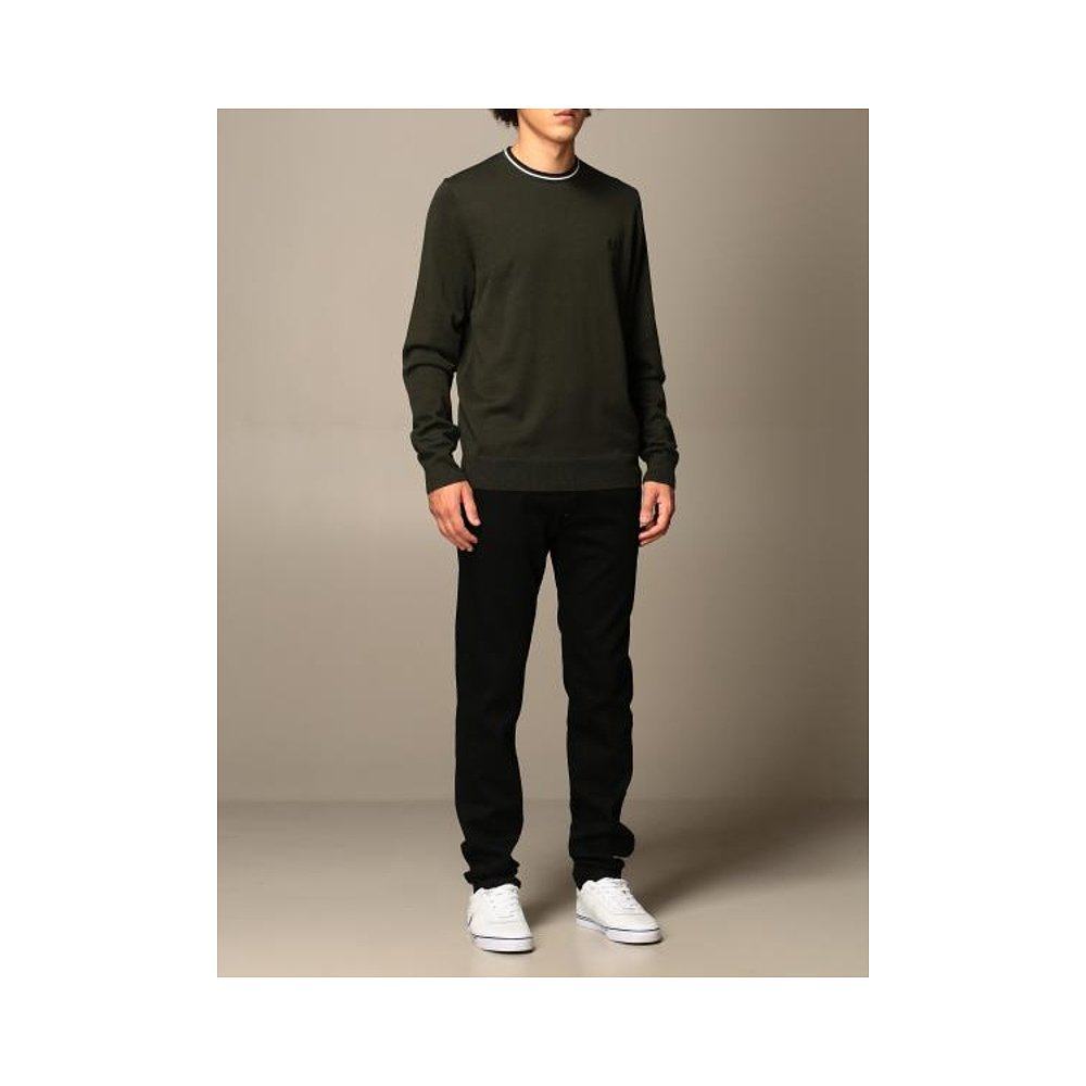 香港直邮fred perry logo刺绣针织毛衣 k9601