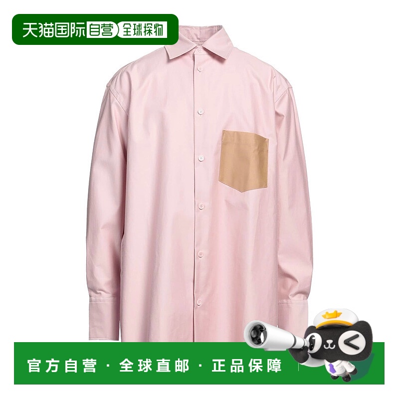 1h可退 香港直邮J.W. Anderson 男士 花纹衬衫 pink粉色 舒适时尚