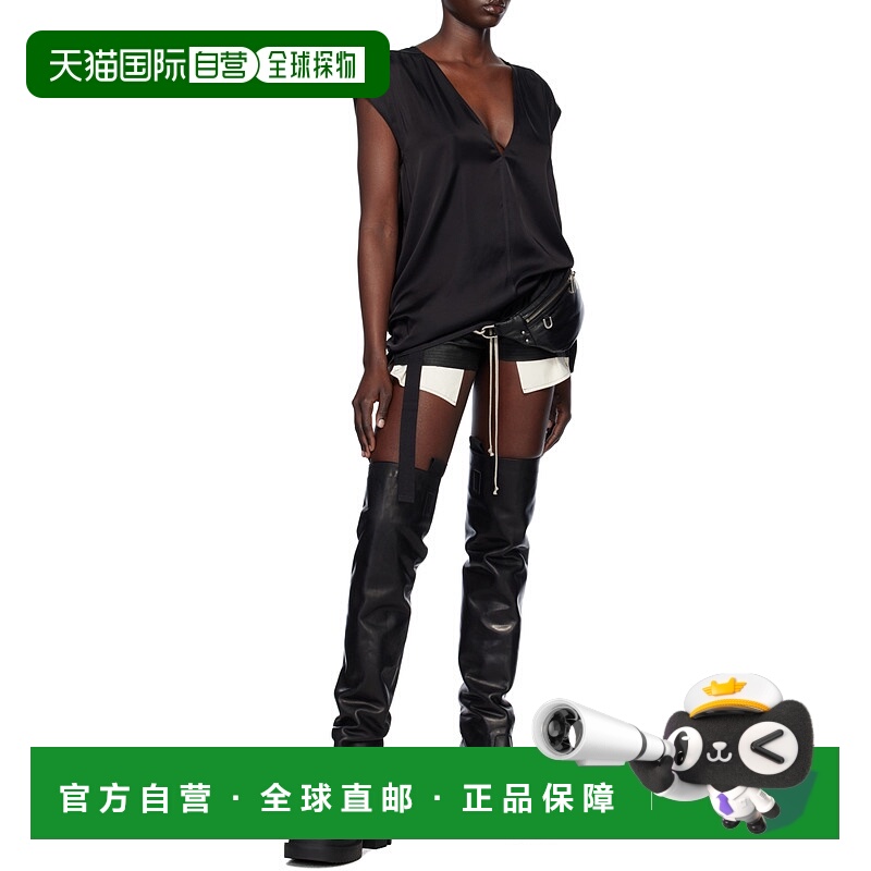 香港直邮Rick Owens V领上衣 RP01E7118SCH