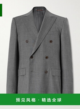 1h可退 香港直邮Canali 康钠丽 男士 双排扣羊毛西装外套 AR05788