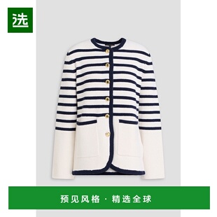 1h可退 香港直邮rag bone 瑞格布恩 女士 Nancy 条纹美利奴羊毛羊