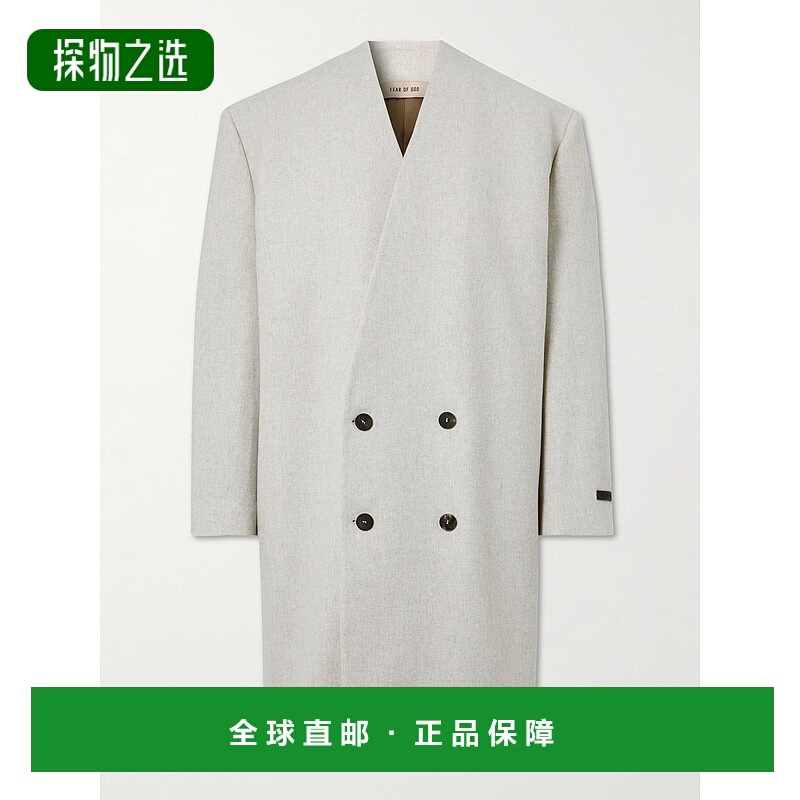 香港直邮essentials fear of god 男士 Logo-Appliquéd 宽松款双