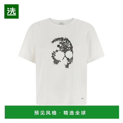 香港直邮ALEXANDER MCQUEEN 女士T恤 858340QZAQP0900 SS2026