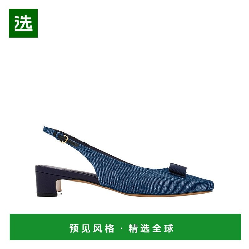 香港直邮Salvatore Ferragamo 标志性蝴蝶结露跟高跟凉鞋 01K117