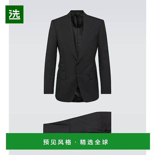 香港直邮Tom Ford 汤姆·福特 男士 Shelton 羊毛套装 000998