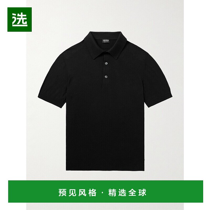 香港直邮1h可退 Zegna 杰尼亚 男士 修身棉质Polo衫 UFC90A9C32K0