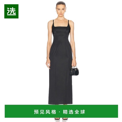 1h可退 香港直邮Staud 女士 Carol 连衣裙 R25R2127CT black黑色