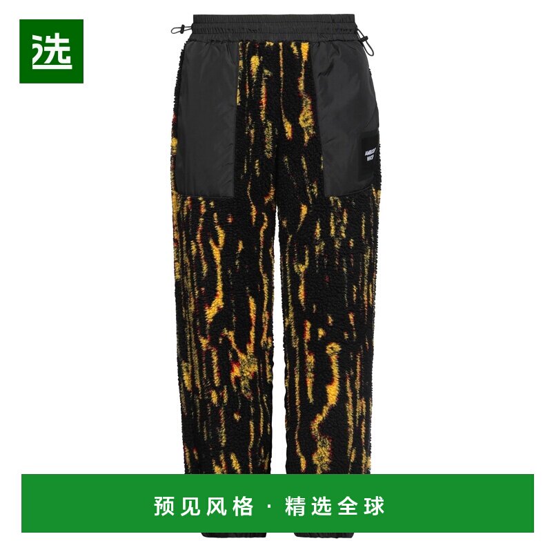 1h可退 香港直邮Ambush 男士 休闲长裤 black黑色 舒适时尚休闲裤
