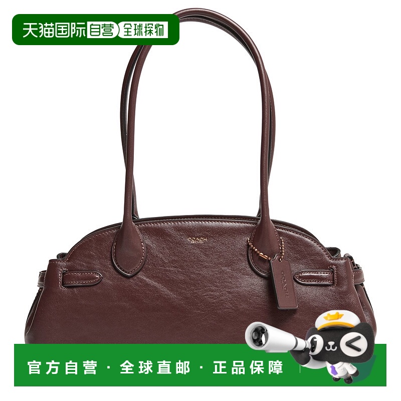 香港直邮Coach 蔻驰 女士 Empire carryall 34 油蜡皮肩包