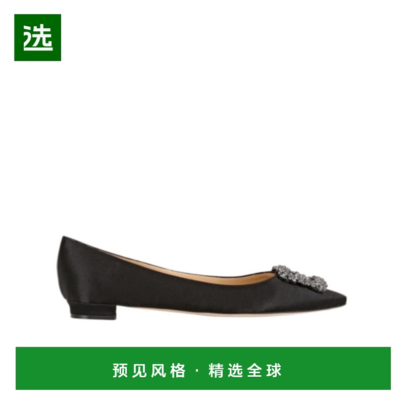 香港直邮Manolo Blahnik Hangisi 浅口平底鞋 73I-0C4009