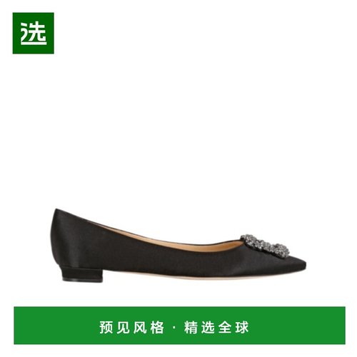 香港直邮Manolo Blahnik Hangisi 浅口平底鞋 73I-0C4009