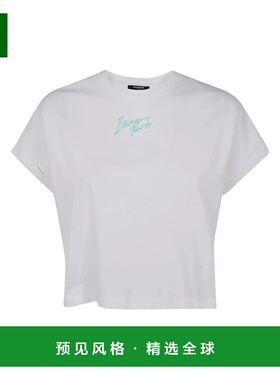 香港直邮BALMAIN 女士T恤 GF1EE005BD40GXFBLANCVERTPALE