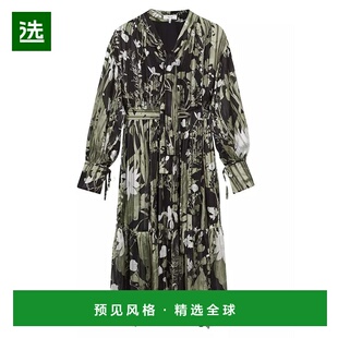 1h可退 【美国直邮】Reiss|Lottie 系腰带花卉中长连衣裙