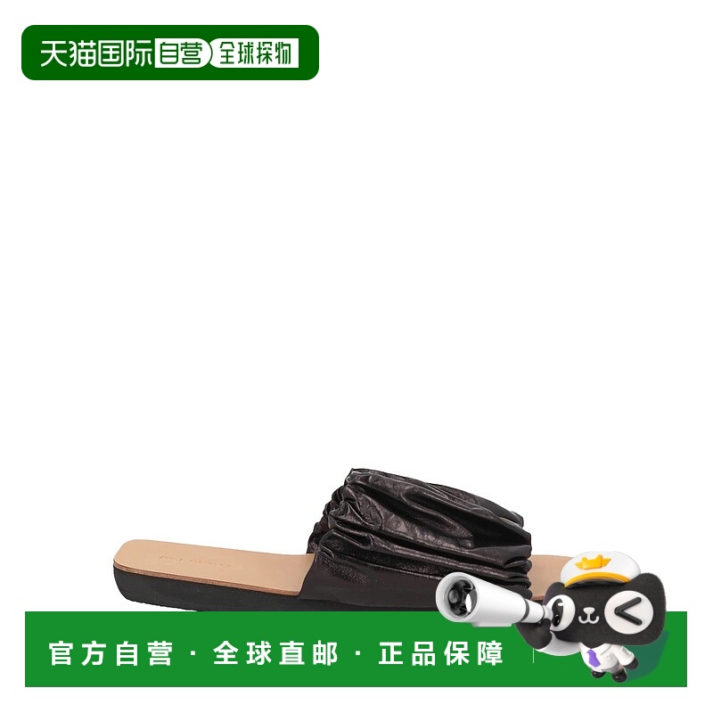 1h可退 香港直邮Jil Sander 吉尔·桑达 女士 凉鞋 black黑色 舒