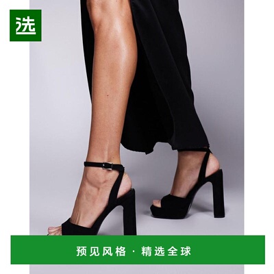 1h可退 香港直邮ASOS 女士 Naples barely there suedette 设计防