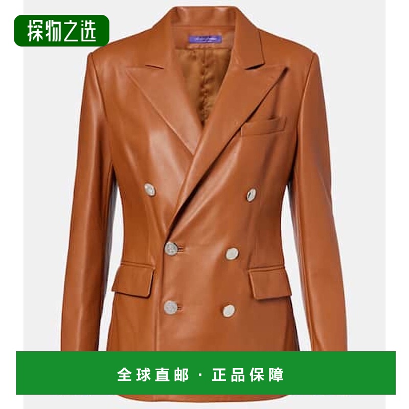 1h可退 香港直邮Ralph Lauren 拉尔夫劳伦 女士 Camden 皮革西装
