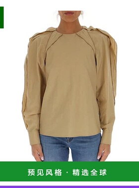 香港直邮Chloe 荷叶边袖罩衫 C21AHT09047泡泡袖