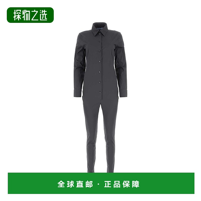 香港直邮Prada 普拉达 女士 標誌貼片長袖連身褲 P209HTS231129X