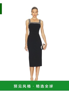 1h可退 香港直邮Simkhai 女士 Maude 中长连衣裙 6251570K