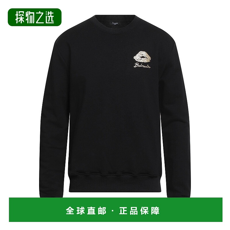 香港直邮Balmain 巴尔曼 男士 卫衣 black黑色 舒适时尚