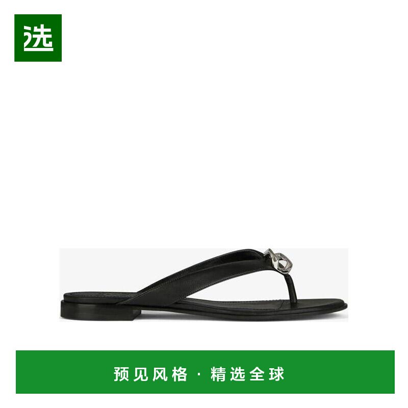 香港直邮Givenchy 纳帕皮夹趾凉鞋 BE305CE0YZ拖鞋【付后1h可退】