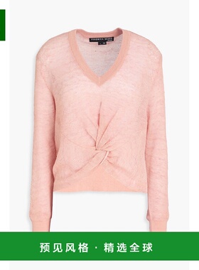 1h可退 香港直邮VERONICA BEARD 女士 Soren 扭曲亚麻混纺毛衣 J2