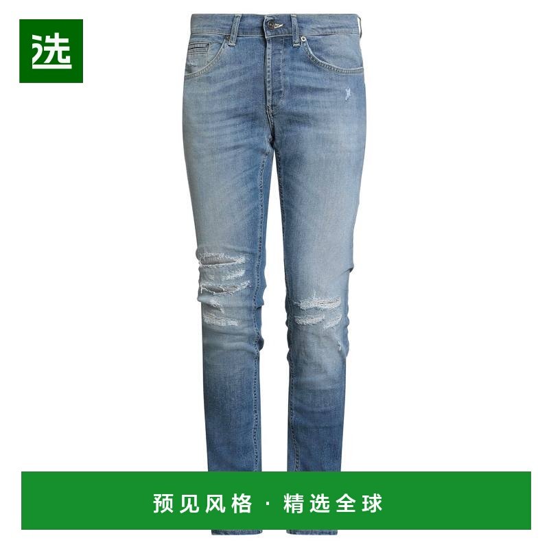 1h可退 香港直邮Dondup 男士 紧身牛仔裤 blue蓝色 舒适时尚,男装,牛仔裤,淘宝优惠券,粉丝福利购,淘宝优惠卷