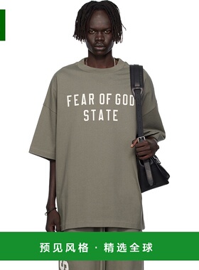 1h可退 香港直邮Essentials 男士 灰色 90s Fit T 恤 125SP254477